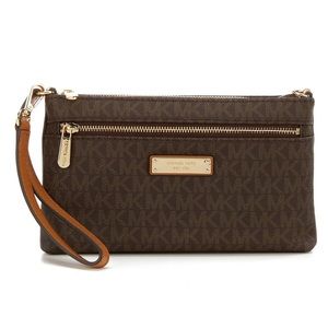 Michael Kors Jet Set Wristlet/Clutch - Brown